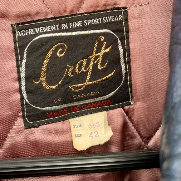 Vintage 70s Disco Craft of Canada Leather Jacket - Picture 12 of 16